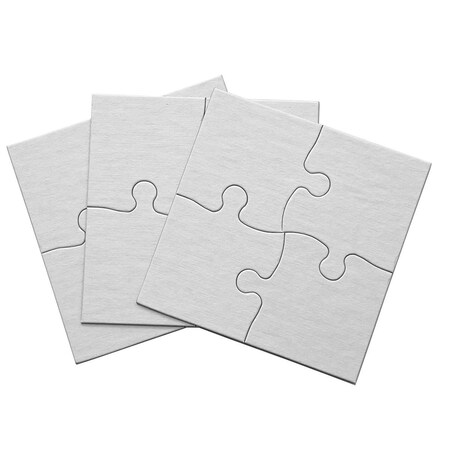 Inovart 4 x 4 in. Lil Ones Blank Puzzles - 4 Piece - 50 Per Pack 2757